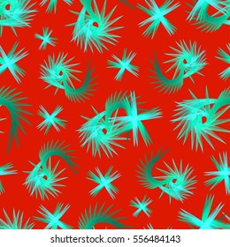 Abstract geometrical seamless pattern with chines motifs.