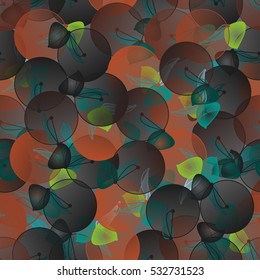 Abstract geometrical seamless pattern with circles.