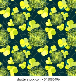 Abstract geometrical seamless pattern with circles.