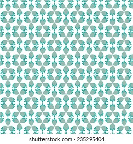 Abstract geometrical seamless pattern green vector background
