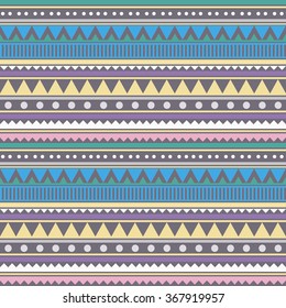 Abstract geometrical seamless pattern. Linear tribal background. Vector illustration.
