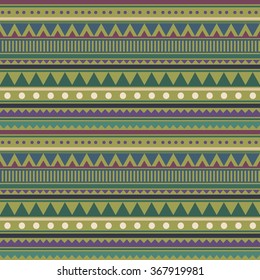 Abstract geometrical seamless pattern. Linear tribal background. Vector illustration.