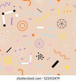 Abstract geometrical seamless pattern. Vector graphic illustration.