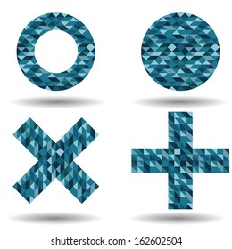 Abstract geometrical shapes