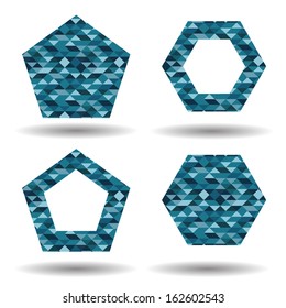 Abstract geometrical shapes