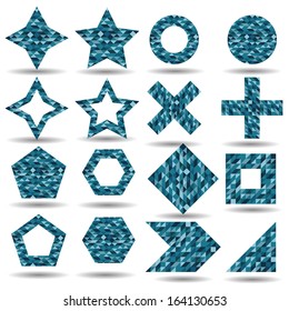 Abstract geometrical shapes 