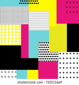 Abstract geometrical shapes print background