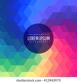 abstract geometrical shapes spectrum background