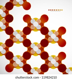 Abstract geometrical shapes. Vector background with copy space