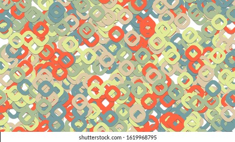 Abstract geometrical square background. Vector illustration from rounded squares with shadow effect