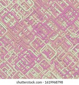Abstract geometrical square background. Vector illustration from rounded squares with shadow effect