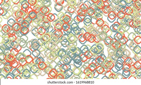 Abstract geometrical square background. Vector illustration from rounded squares with shadow effect