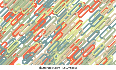 Abstract geometrical square background. Vector illustration from rounded squares with shadow effect