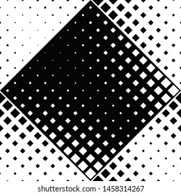 Abstract geometrical square pattern background - black and white vector graphic design from diagonal squares