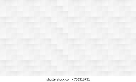 Abstract Geometrical Square White and Gray Vector Backgrounds
