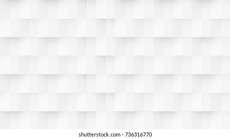 Abstract Geometrical Square White and Gray Vector Backgrounds