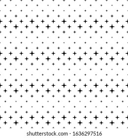 Abstract geometrical star pattern background - black and white vector design