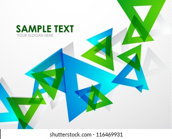 Abstract geometrical template