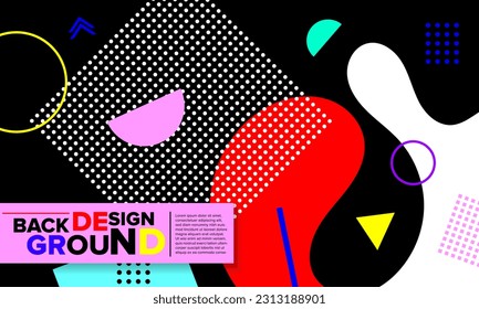 fondo de plantilla geométrica abstracta, cubierta, diseño de afiches
