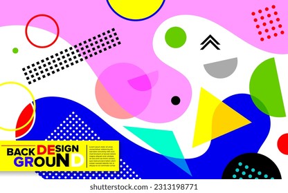 fondo de plantilla geométrica abstracta, cubierta, diseño de afiches