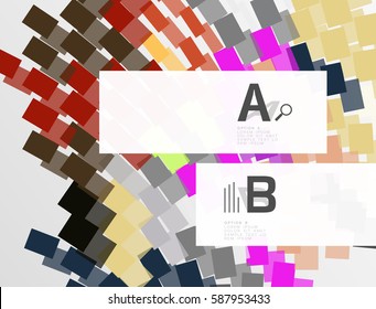 Abstract geometrical texture with infographic options. Vector template background for print workflow layout, diagram, number options or web design banner