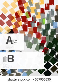 Resumen de textura geométrica con opciones infográficas. Fondo de plantilla de vector para diseño de flujo de trabajo de impresión, diagrama, opciones de número o banner de diseño web