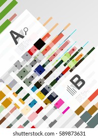 Resumen de textura geométrica con opciones infográficas. Fondo de plantilla de vector para diseño de flujo de trabajo de impresión, diagrama, opciones de número o banner de diseño web