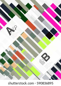Abstract geometrical texture with infographic options. Vector template background for print workflow layout, diagram, number options or web design banner