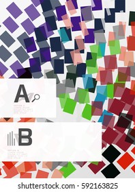 Resumen de textura geométrica con opciones infográficas. Fondo de plantilla de vector para diseño de flujo de trabajo de impresión, diagrama, opciones de número o banner de diseño web