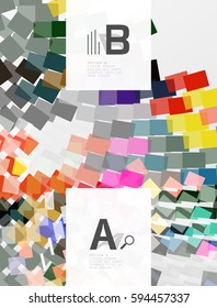 Resumen de textura geométrica con opciones infográficas. Fondo de plantilla de vector para diseño de flujo de trabajo de impresión, diagrama, opciones de número o banner de diseño web