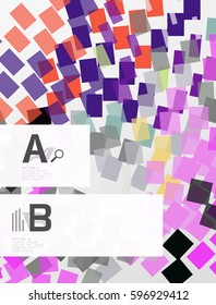 Resumen de textura geométrica con opciones infográficas. Fondo de plantilla de vector para diseño de flujo de trabajo de impresión, diagrama, opciones de número o banner de diseño web