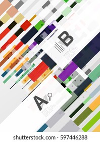 Abstract geometrical texture with infographic options. Vector template background for print workflow layout, diagram, number options or web design banner