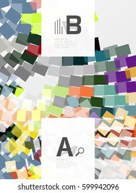 Resumen de textura geométrica con opciones infográficas. Fondo de plantilla de vector para diseño de flujo de trabajo de impresión, diagrama, opciones de número o banner de diseño web