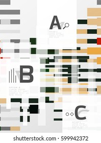 Abstract geometrical texture with infographic options. Vector template background for print workflow layout, diagram, number options or web design banner