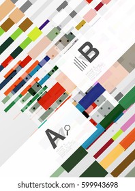 Abstract geometrical texture with infographic options. Vector template background for print workflow layout, diagram, number options or web design banner