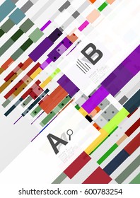 Abstract geometrical texture with infographic options. Vector template background for print workflow layout, diagram, number options or web design banner