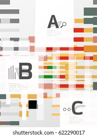 Abstract geometrical texture with infographic options. Vector template background for print workflow layout, diagram, number options or web design banner