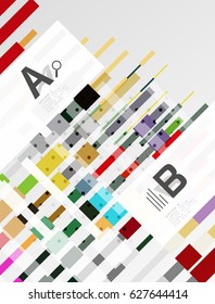 Abstract geometrical texture with infographic options. Vector template background for print workflow layout, diagram, number options or web design banner