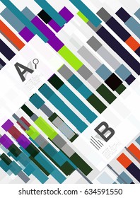 Abstract geometrical texture with infographic options. Vector template background for print workflow layout, diagram, number options or web design banner