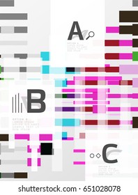 Resumen de textura geométrica con opciones infográficas. Fondo de plantilla de vector para diseño de flujo de trabajo de impresión, diagrama, opciones de número o banner de diseño web