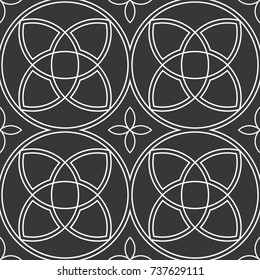 Abstract geometrical tile seamless pattern.