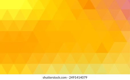 abstract geometrical triangle shapes pattern yellow background design vector