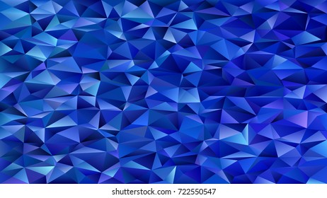 Abstract geometrical triangle tile mosaic background - vector graphic design from triangles in blue tones