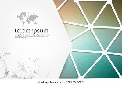 Abstract geometrical triangles background