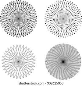 Abstract geometrical vector circle shapes