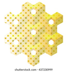 Abstract Geometrical Vector Illustration Yellow
