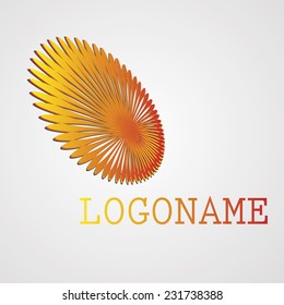 Abstract Geometrical Vector Logo Design Template. 