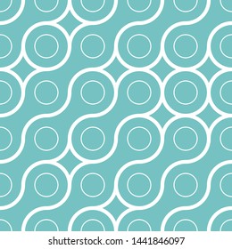Abstract geometrical woven lines seamless. Vector illustration.