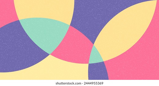 Abstract geometricBackground with texture. Parts of circle simple modern illustration. Bright background for banner, poster, social media design