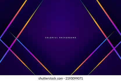 Abstrakter Geometriefall mit Linien, bunter Hintergrund